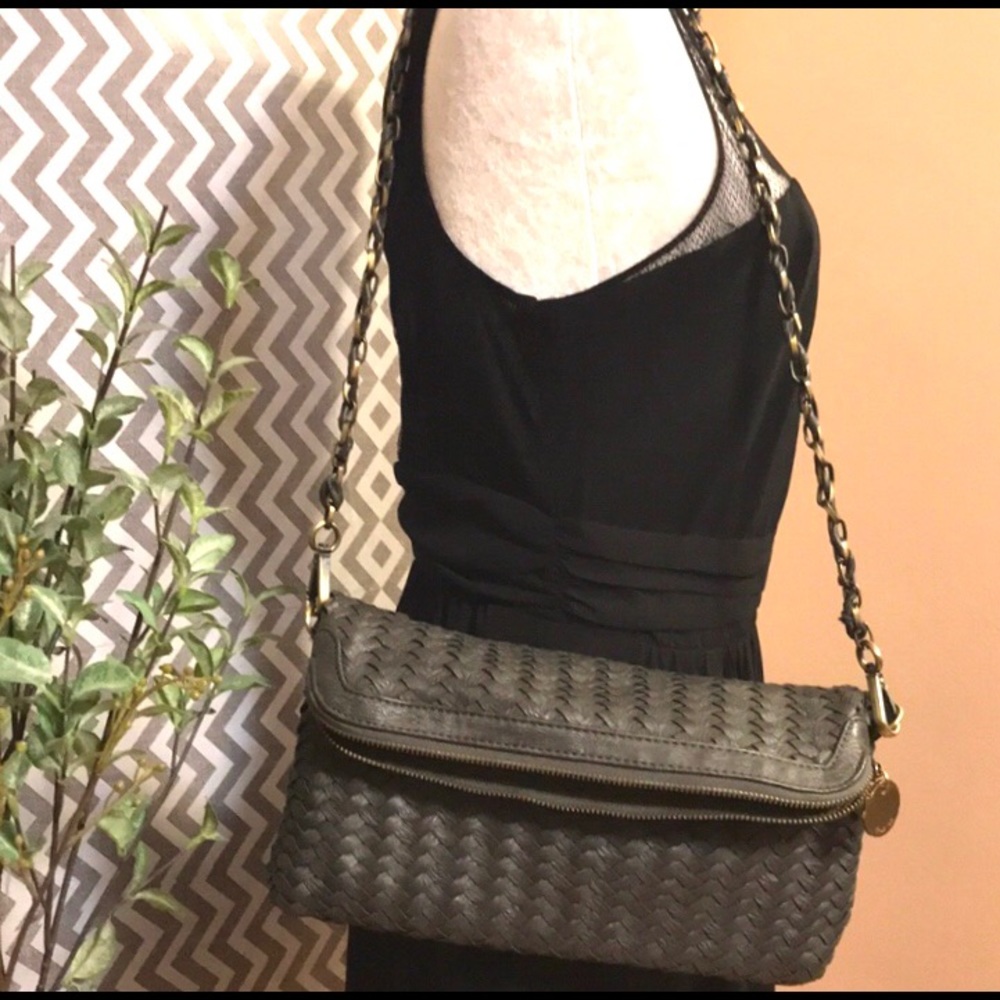 Deux Lux Vegan Leather Woven Bag